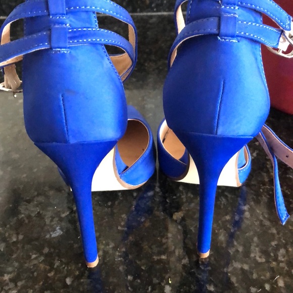 JustFab Double Ankle Strap Heels - Picture 3 of 3